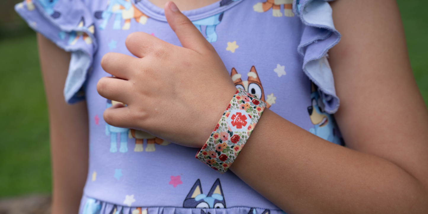 Custom PERSONALIZED Kids Medical Alert Wristband Safety ID Bracelet