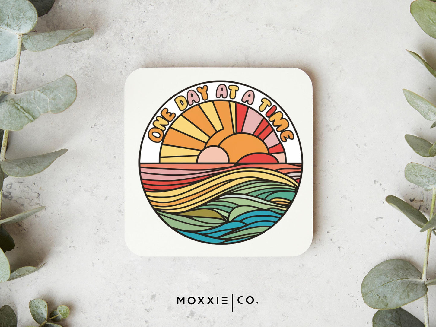 One Day at a Time Motivational Magnet | Inspirational Gift for Hope & Calm - Moxxie Co.