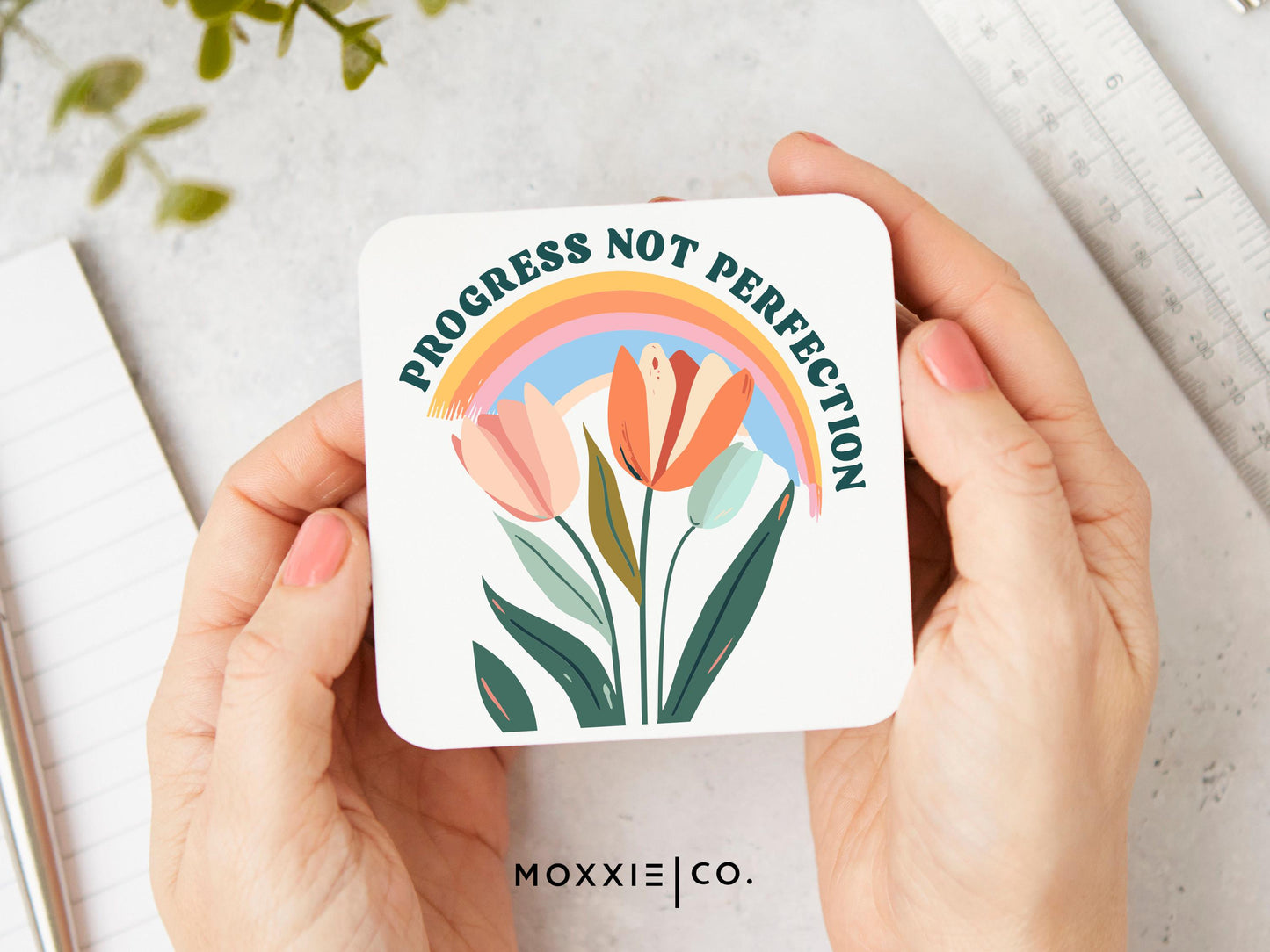 Progress Not Perfection Motivational Magnet | Inspirational Gift - Moxxie Co.