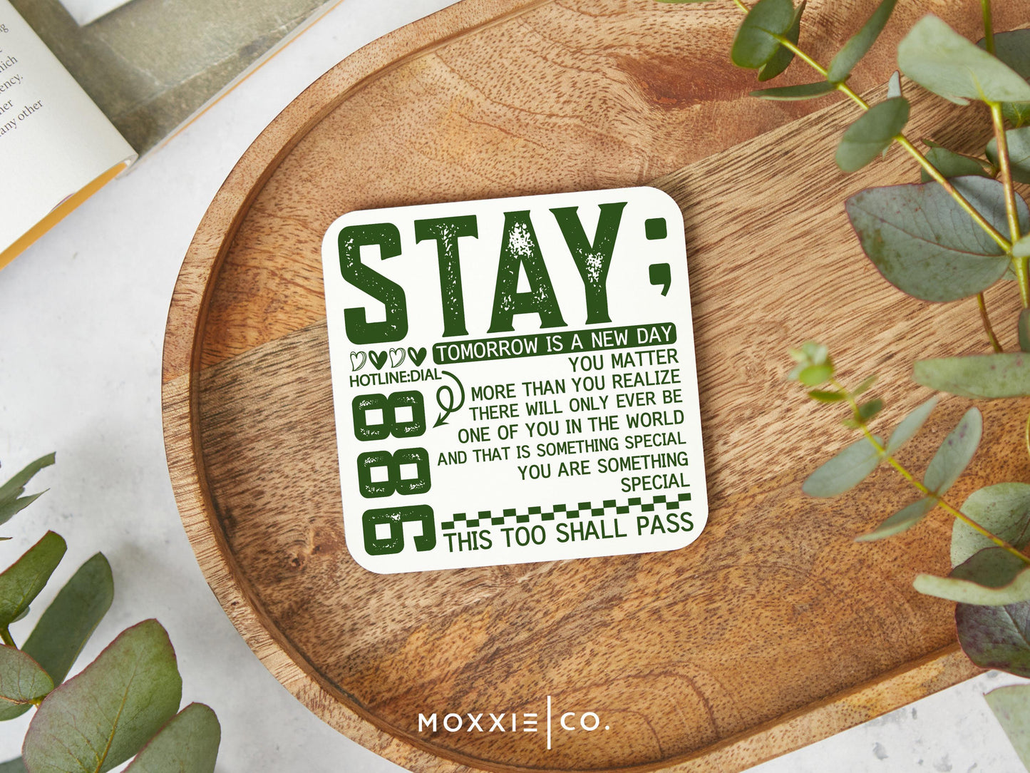 Stay; Tomorrow is a New Day Motivational Magnet | Encouraging Gift - Moxxie Co.