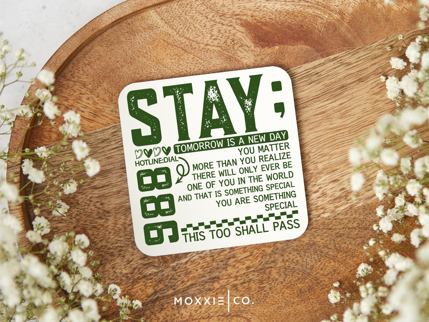 Stay; Tomorrow is a New Day Motivational Magnet | Encouraging Gift - Moxxie Co.