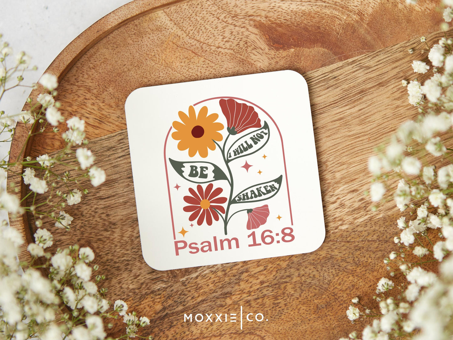 I Will Not Be Shaken - Psalm 16:8 Motivational Magnet | Inspirational Gift - Moxxie Co.