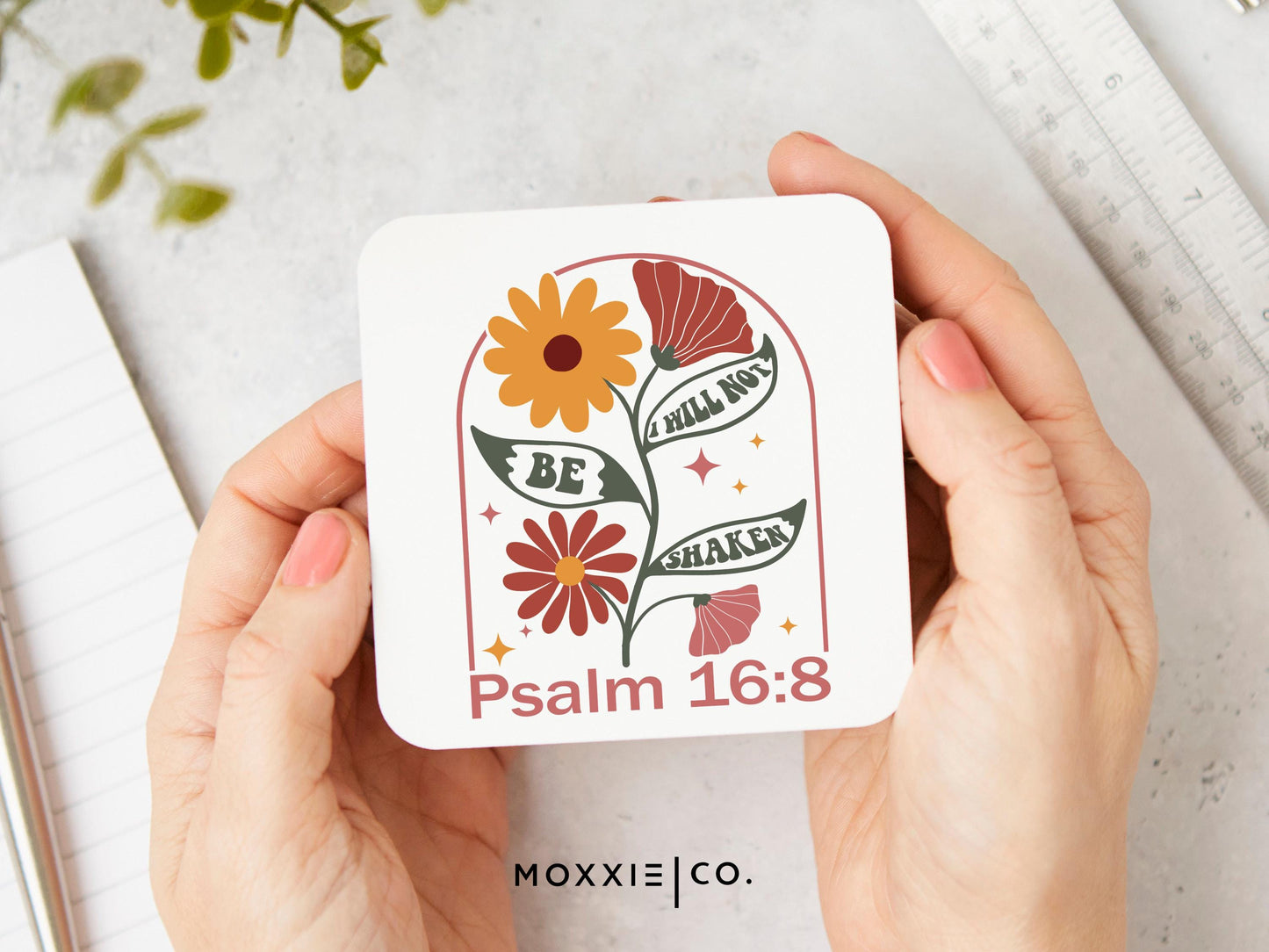 I Will Not Be Shaken - Psalm 16:8 Motivational Magnet | Inspirational Gift - Moxxie Co.