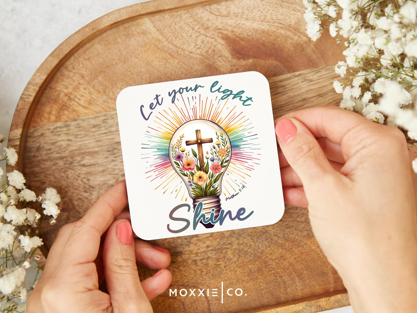 Let Your Light Shine Matthew 5:16 Motivational Magnet | Inspirational Gift - Moxxie Co.