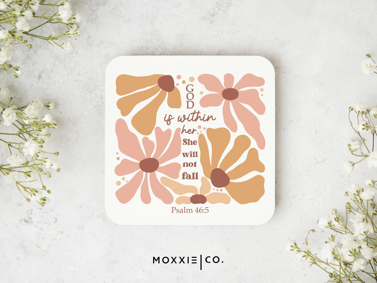 God is Within Her Psalm 46:5 Motivational Magnet | Bible Verse Inspirational Gift for Women - Moxxie Co.