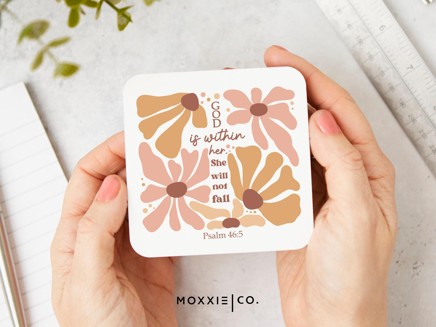 God is Within Her Psalm 46:5 Motivational Magnet | Bible Verse Inspirational Gift for Women - Moxxie Co.