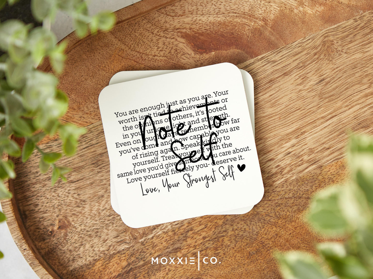 Note to Self Minimalistic Motivational Magnet | Inspirational Gift - Moxxie Co.
