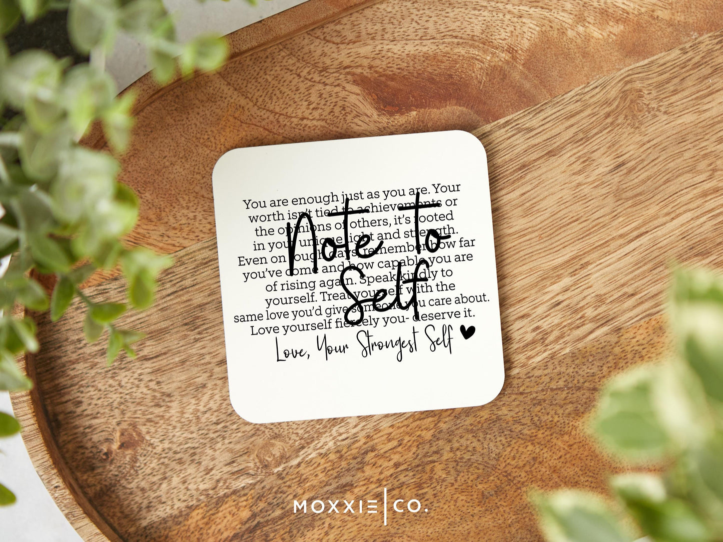 Note to Self Minimalistic Motivational Magnet | Inspirational Gift - Moxxie Co.