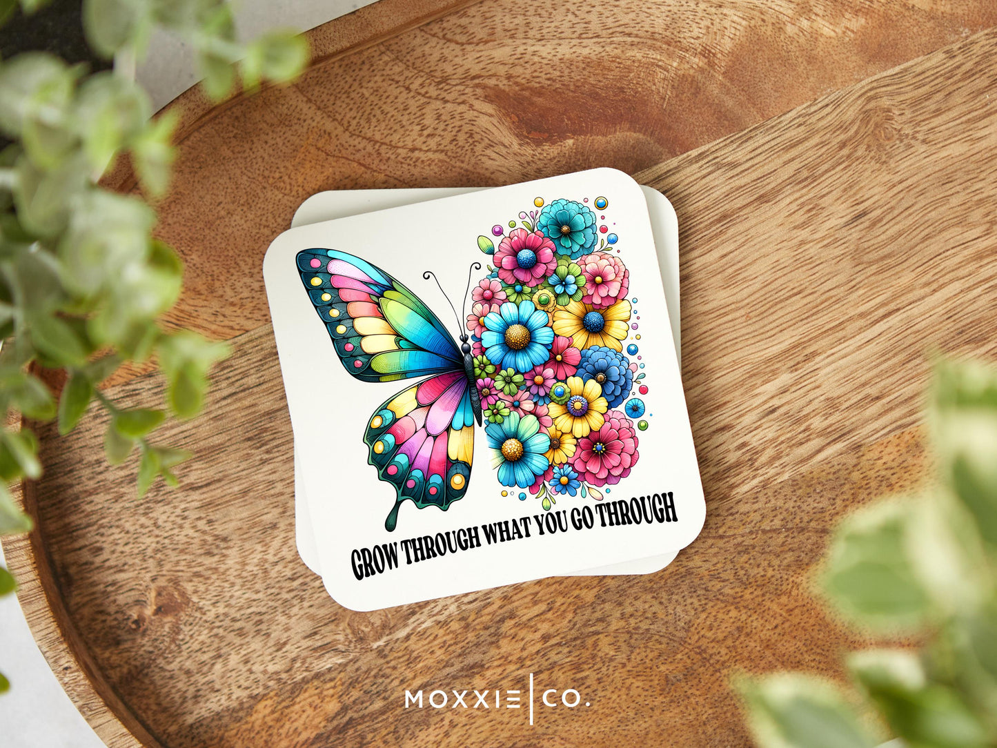 Grow Through What You Go Through Butterfly Bible Verse Motivational Magnet | Inspirational Gift - Moxxie Co.