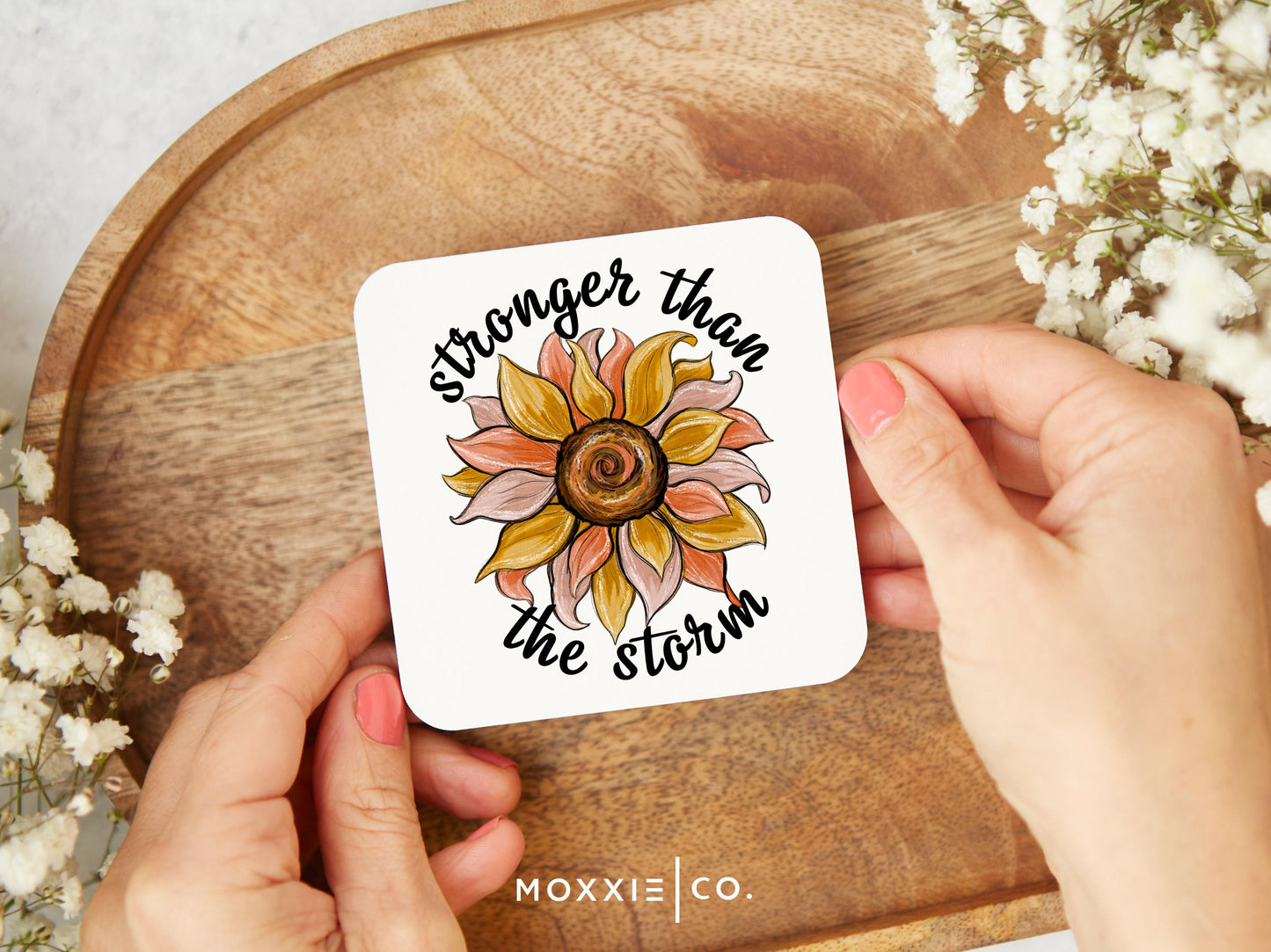 Stronger than the Storm Sunflower Mother's Day Gift Motivational Magnet | Inspirational Gift - Moxxie Co.
