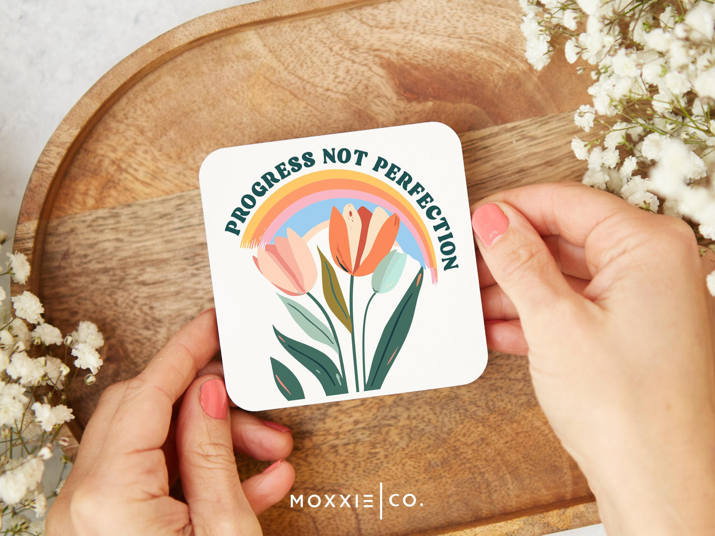 Progress Not Perfection Motivational Magnet | Inspirational Gift - Moxxie Co.