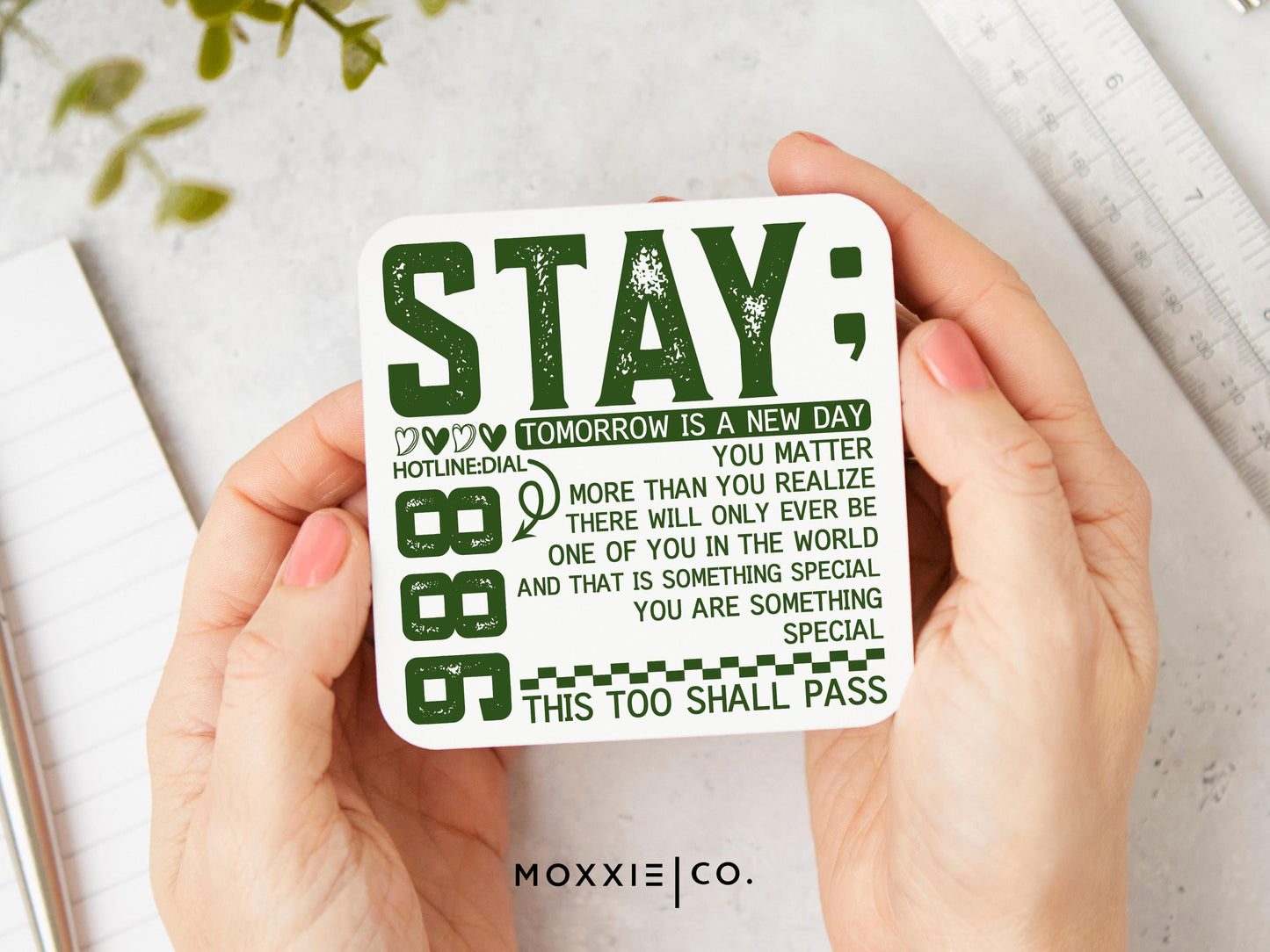Stay; Tomorrow is a New Day Motivational Magnet | Encouraging Gift - Moxxie Co.