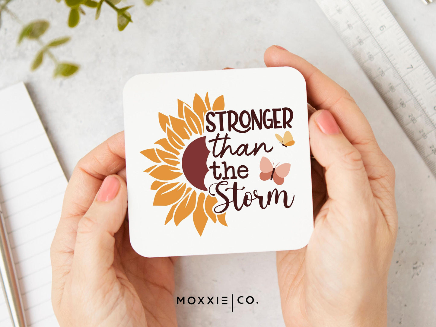 Stronger Than the Storm Motivational Magnet | Resilience Gift - Moxxie Co.