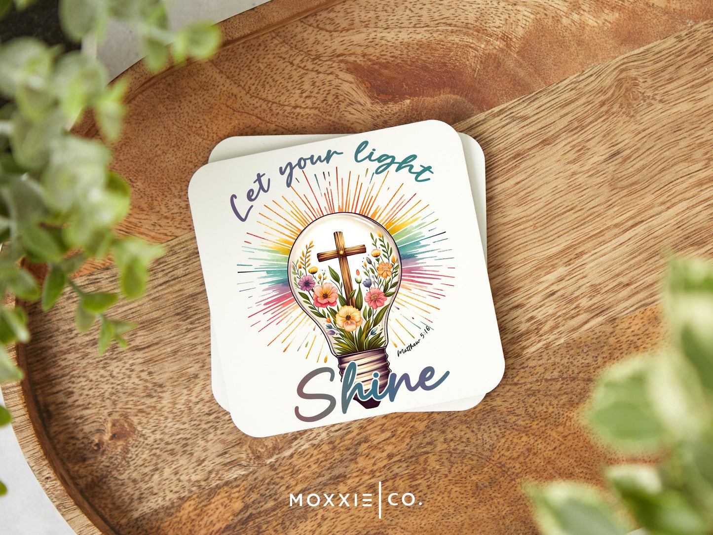 Let Your Light Shine Matthew 5:16 Motivational Magnet | Inspirational Gift - Moxxie Co.