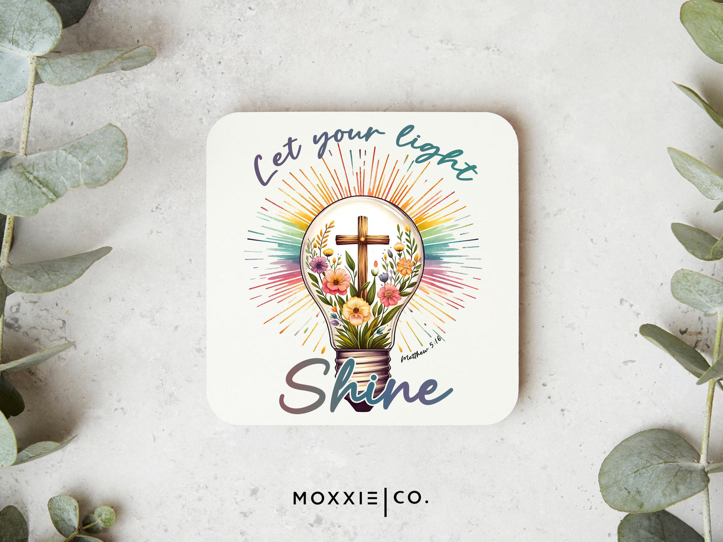 Let Your Light Shine Matthew 5:16 Motivational Magnet | Inspirational Gift - Moxxie Co.