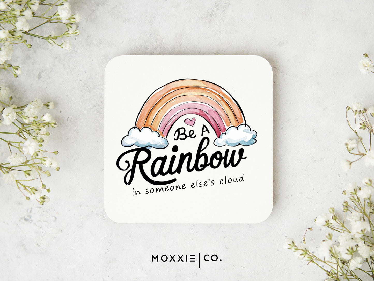 Be a Rainbow in Someone Elses Cloud Motivational Magnet | Uplifting Gift | Mental Health Awareness - Moxxie Co.