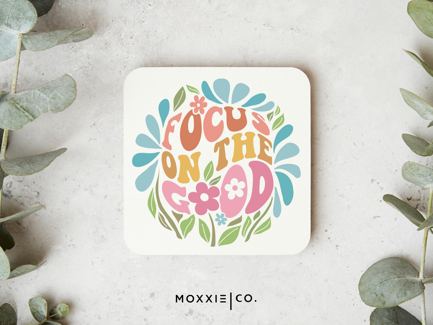 Focus on the Good" Motivational Magnet | Mental Health Awareness Uplifting Gift - Moxxie Co.