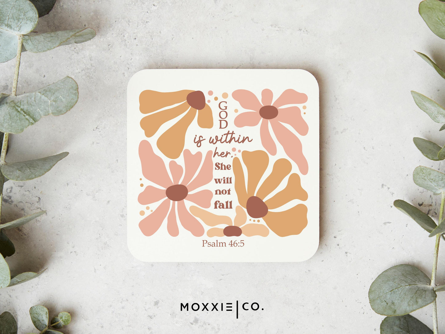 God is Within Her Psalm 46:5 Motivational Magnet | Bible Verse Inspirational Gift for Women - Moxxie Co.