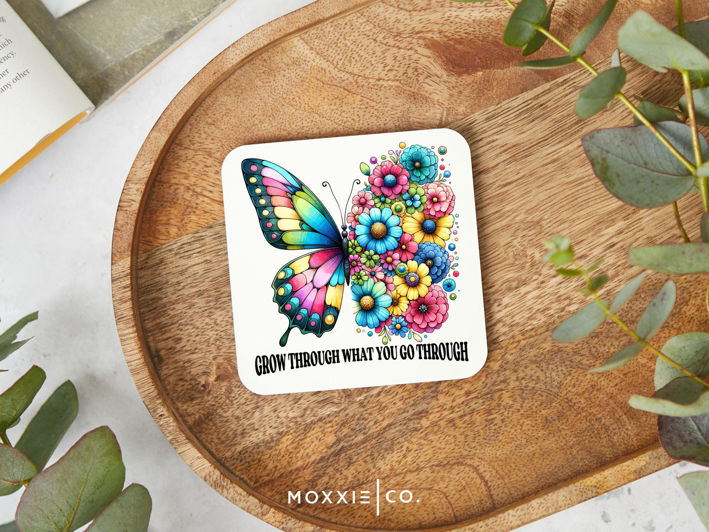 Grow Through What You Go Through Butterfly Bible Verse Motivational Magnet | Inspirational Gift - Moxxie Co.