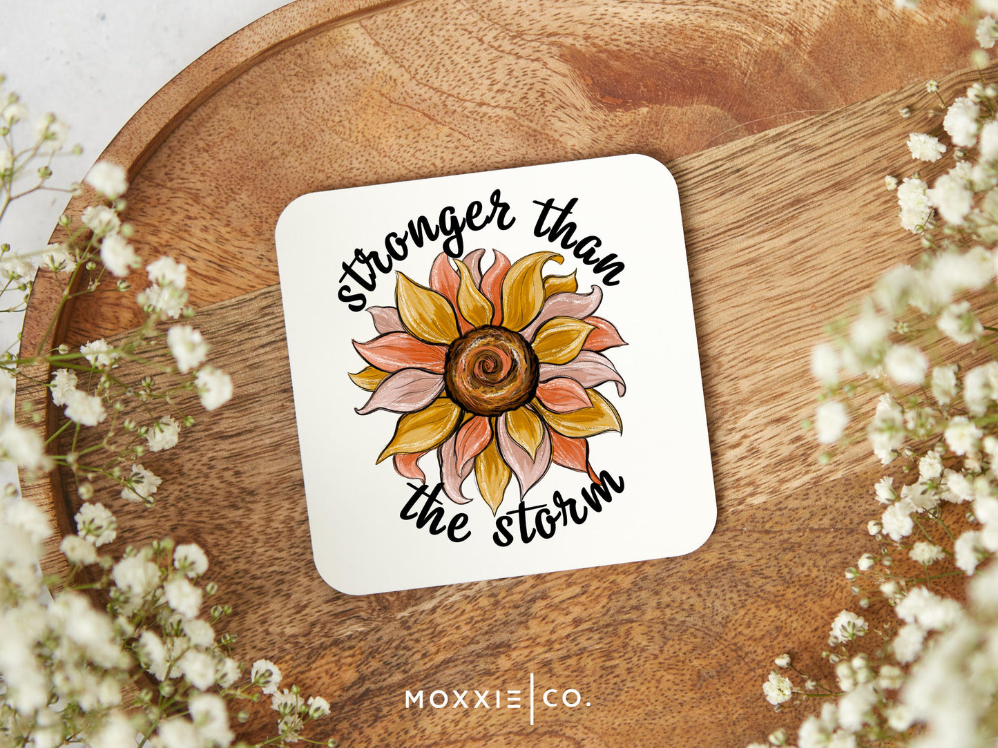 Stronger than the Storm Sunflower Mother's Day Gift Motivational Magnet | Inspirational Gift - Moxxie Co.