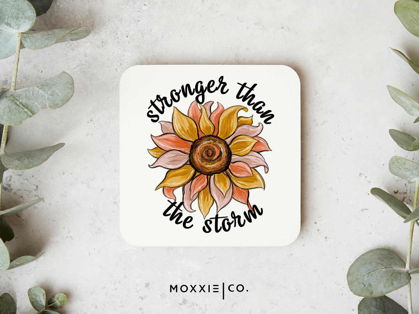 Stronger than the Storm Sunflower Mother's Day Gift Motivational Magnet | Inspirational Gift - Moxxie Co.