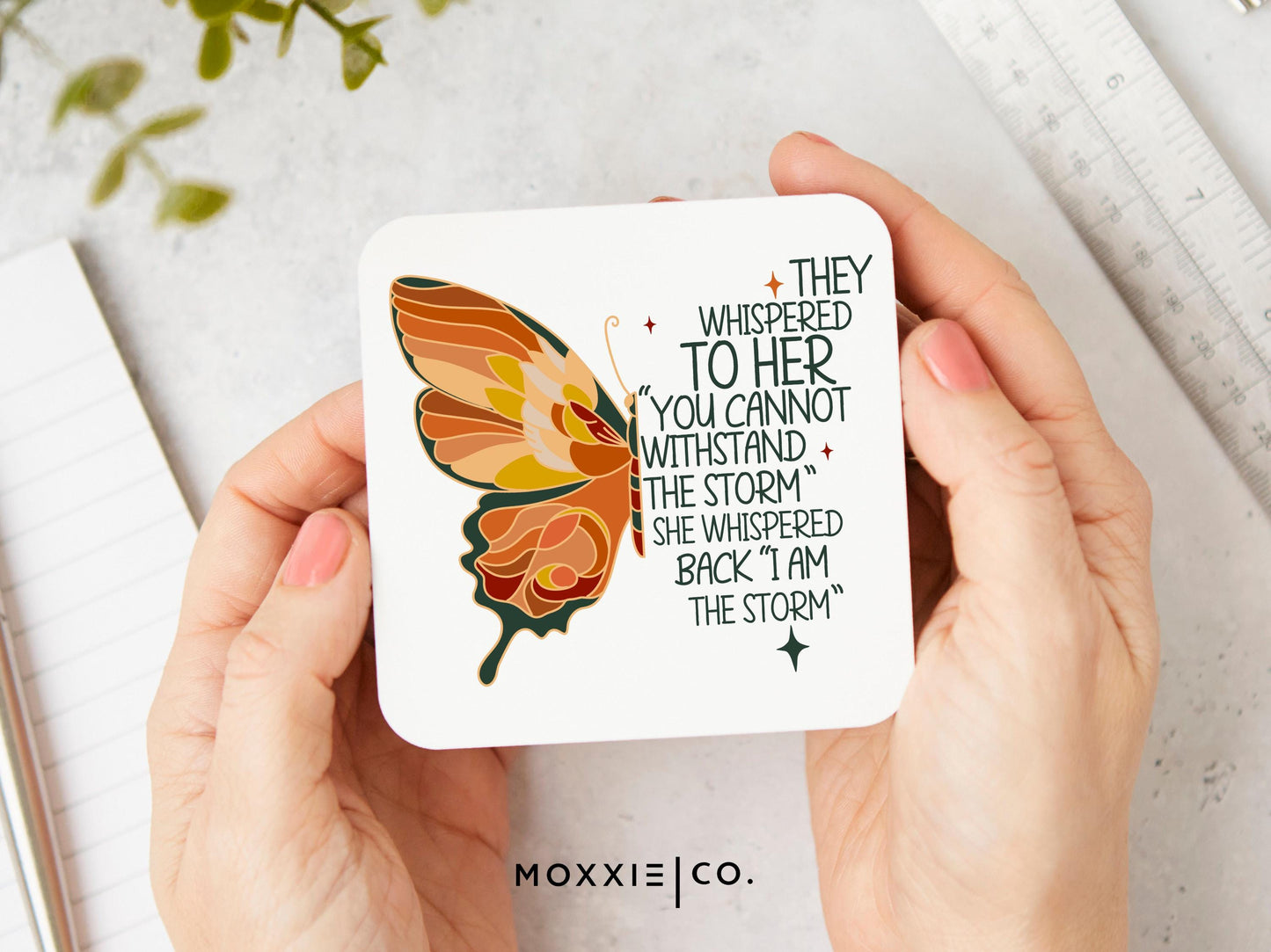 I am the the Storm Butterfly Mother's Day Gift Quote Motivational Magnet | Inspirational Gift - Moxxie Co.
