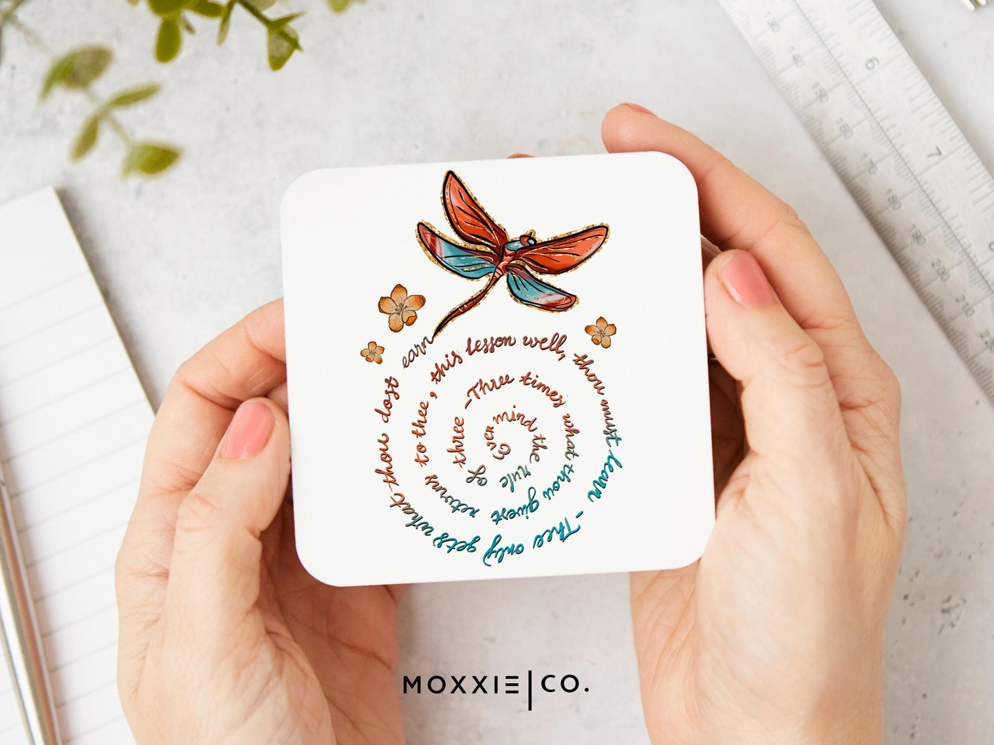 The Rule of Three Dragonfly Dragonfly Mother's Day Gift Quote Motivational Magnet | Inspirational Gift - Moxxie Co.