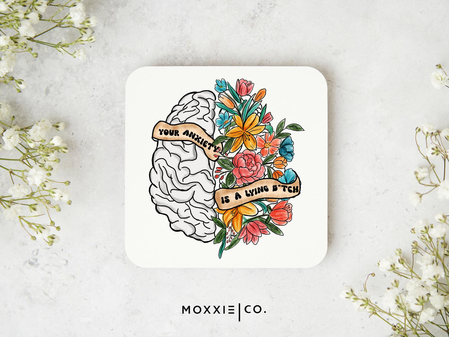 Your Anxiety is a Lying B*tch Snarky Funny Mother's Day Gift Quote Mental Health Awareness Motivational Magnet | Inspirational Gift