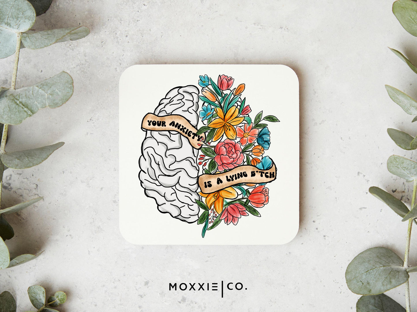 Your Anxiety is a Lying B*tch Snarky Funny Mother's Day Gift Quote Mental Health Awareness Motivational Magnet | Inspirational Gift