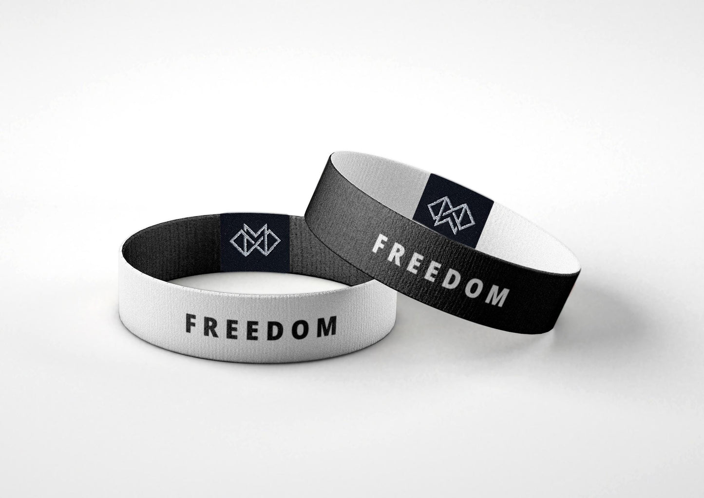 Freedom Motivational Wristband | Reversible Black & White Inspirational Bracelet | Mental Health Awareness Gift Freedom Bracelet