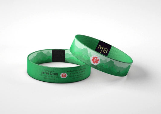 Custom Adult Medical Alert Wristband – Personalized ID Band for Allergies, Diabetes, Epilepsy & More – Non-Silicone, Soft & Comfortable