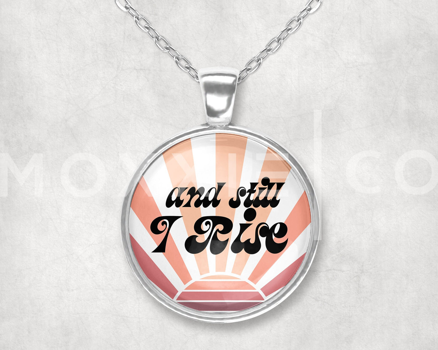 And Still I Rise // Mental Health Anxiety Depression ADHD Grief Awareness Support Pendant Necklace Jewelry // Gifts for Her // Keychain
