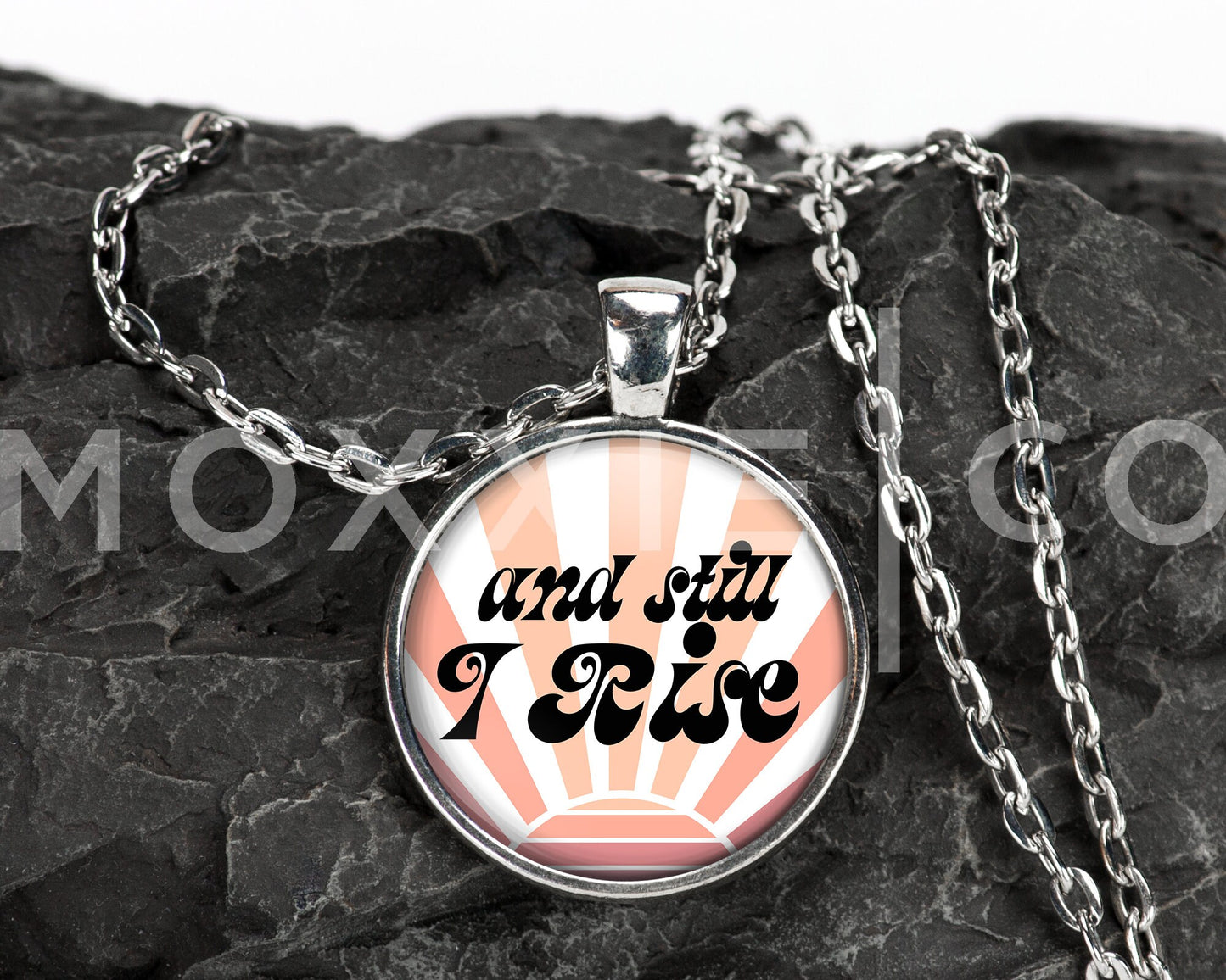 And Still I Rise // Mental Health Anxiety Depression ADHD Grief Awareness Support Pendant Necklace Jewelry // Gifts for Her // Keychain