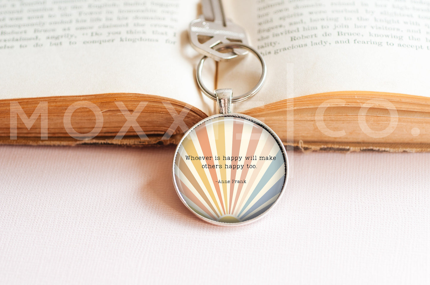 Make Others Happy Quote Mental Health Anxiety Depression Grief ADHD Awareness Support Pendant Necklace Jewelry // Gifts for Her // Keychain