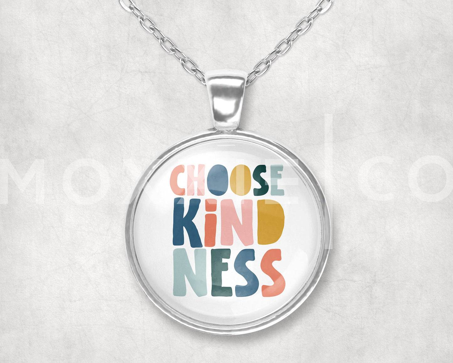Choose Kindness Mental Health Awareness Pendant Necklace Jewelry // Gifts for Her // Best Friend Gift // Popular Now // Keychain