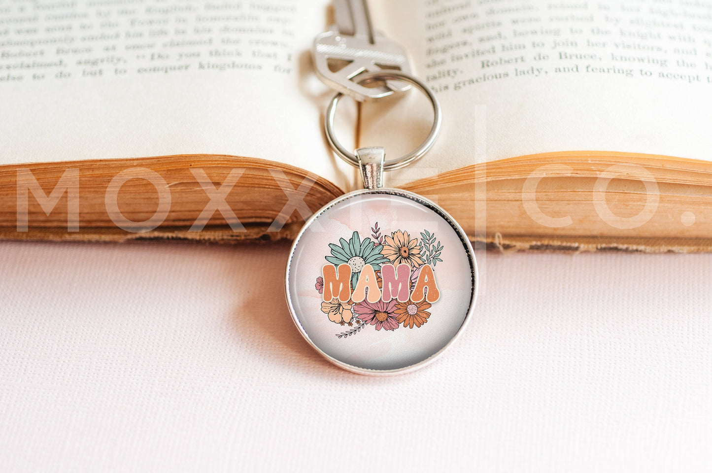 Mama Retro Mental Health Awareness Anxiety Pendant Necklace Jewelry // Gifts for Her // Best Friend Gift // Popular Now // Keychain