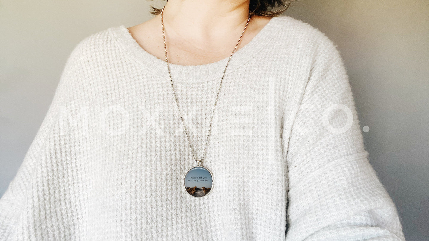 What is for You // Quote Faith Mental Health Anxiety Depression ADHD Awareness Support Pendant Necklace Jewelry // Gifts for Her // Keychain