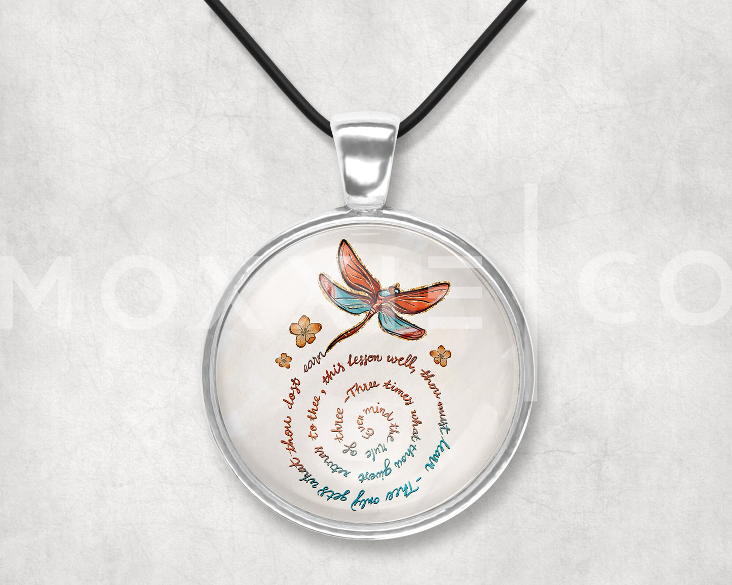 Dragonfly The Rule of Three Mental Health Awareness Pendant Necklace Jewelry // Gifts for Her // Best Friend Gift // Popular Now // Keychain