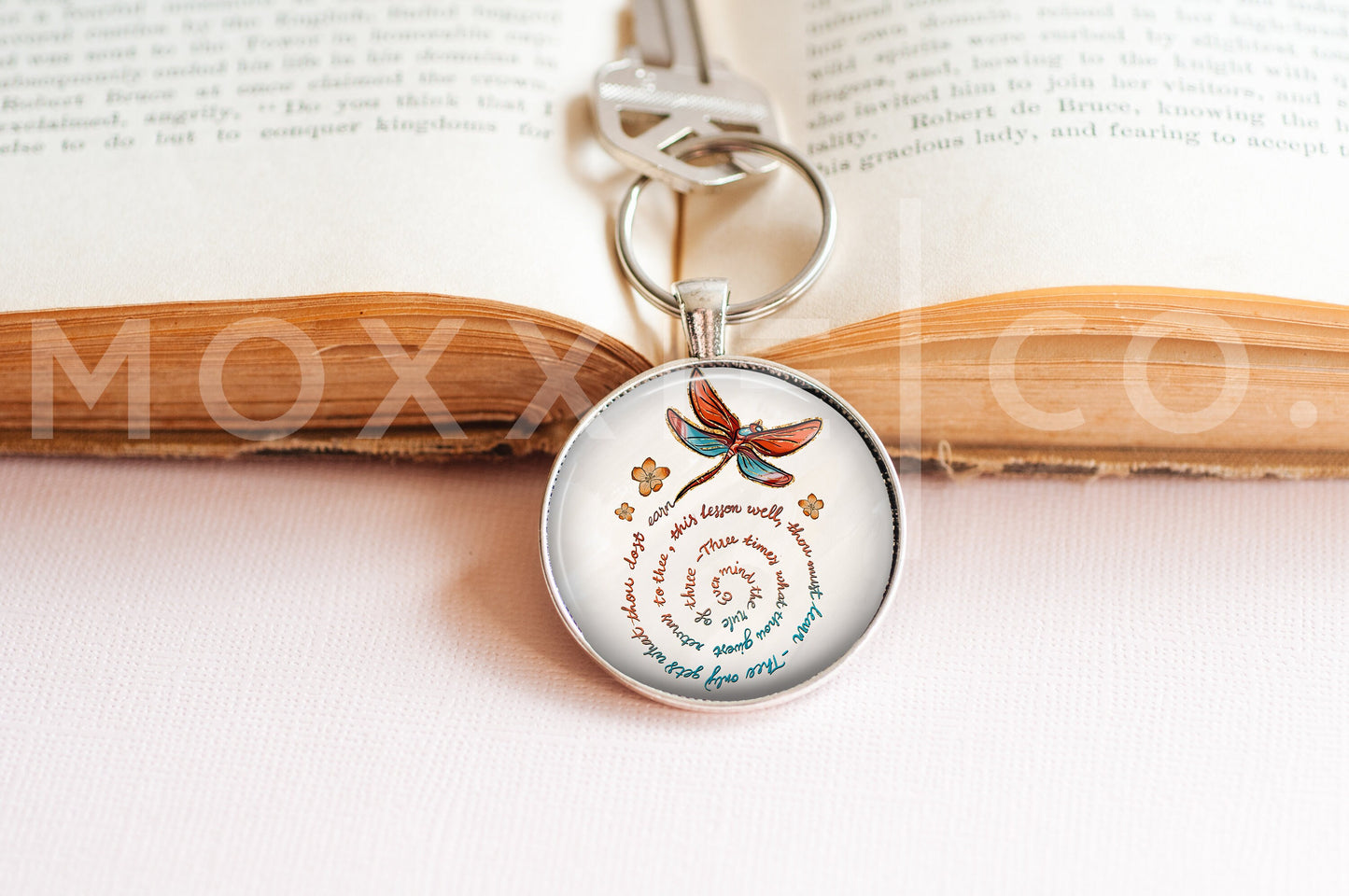Dragonfly The Rule of Three Mental Health Awareness Pendant Necklace Jewelry // Gifts for Her // Best Friend Gift // Popular Now // Keychain