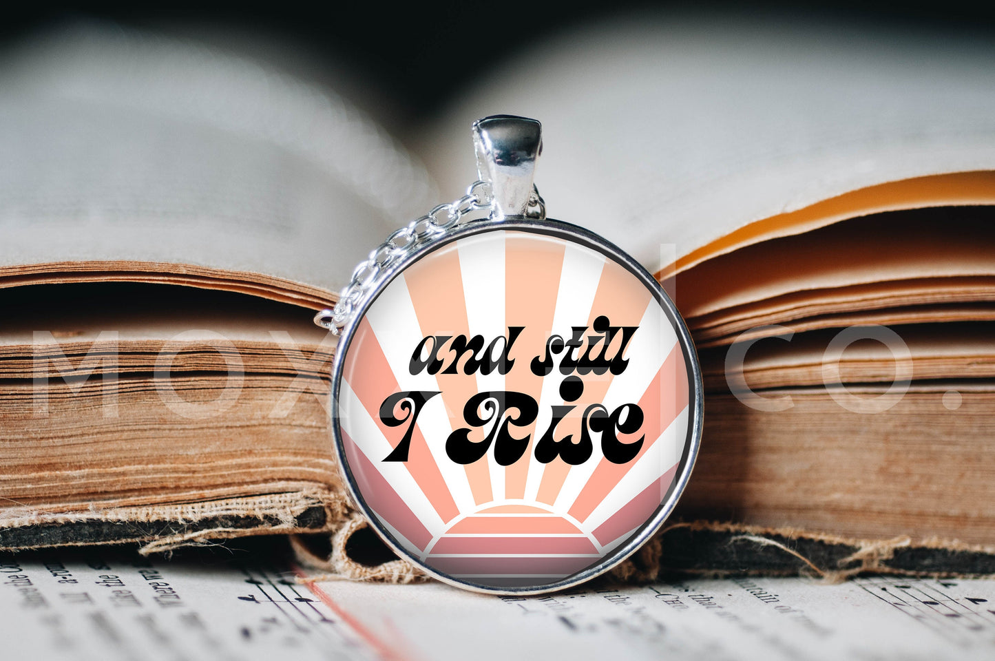 And Still I Rise // Mental Health Anxiety Depression ADHD Grief Awareness Support Pendant Necklace Jewelry // Gifts for Her // Keychain