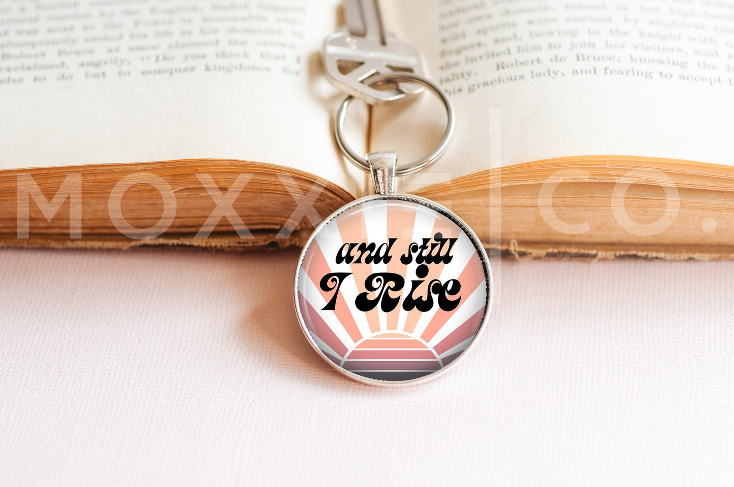 And Still I Rise // Mental Health Anxiety Depression ADHD Grief Awareness Support Pendant Necklace Jewelry // Gifts for Her // Keychain
