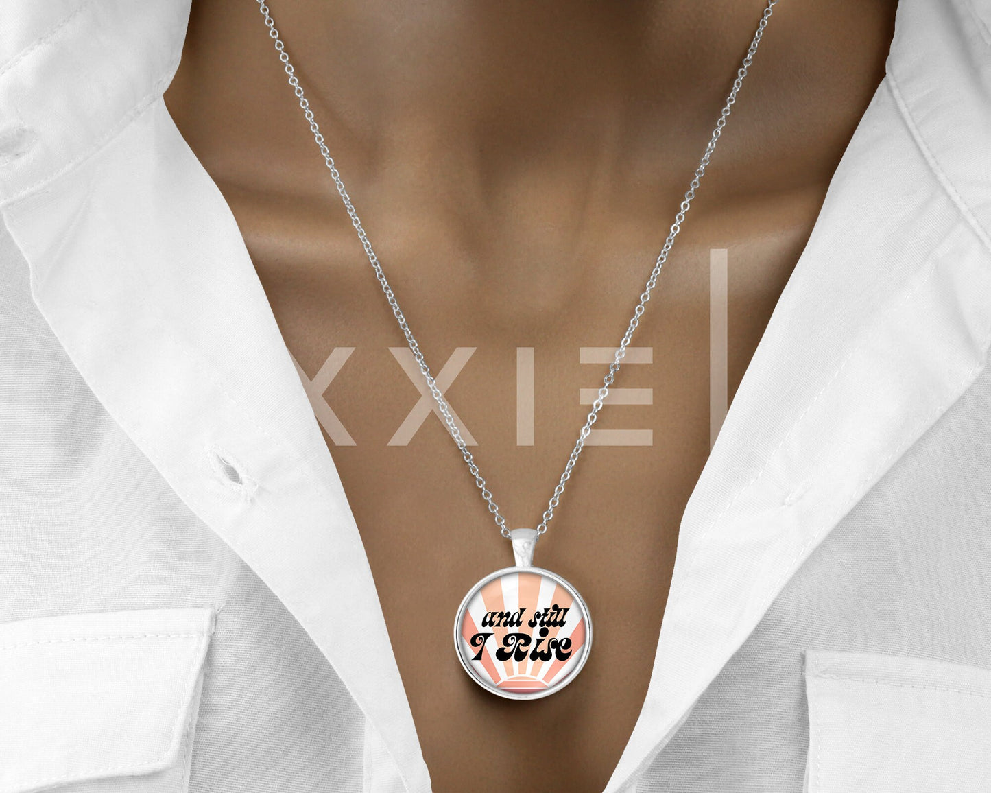 And Still I Rise // Mental Health Anxiety Depression ADHD Grief Awareness Support Pendant Necklace Jewelry // Gifts for Her // Keychain