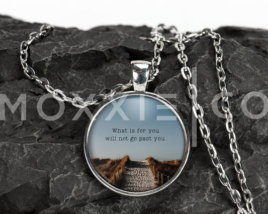 What is for You // Quote Faith Mental Health Anxiety Depression ADHD Awareness Support Pendant Necklace Jewelry // Gifts for Her // Keychain