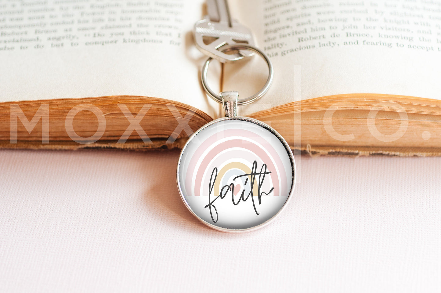 Faith Rainbow Mental Health Awareness Pendant Necklace Jewelry // Gifts for Her // Best Friend Gift // Spiritual // Keychain
