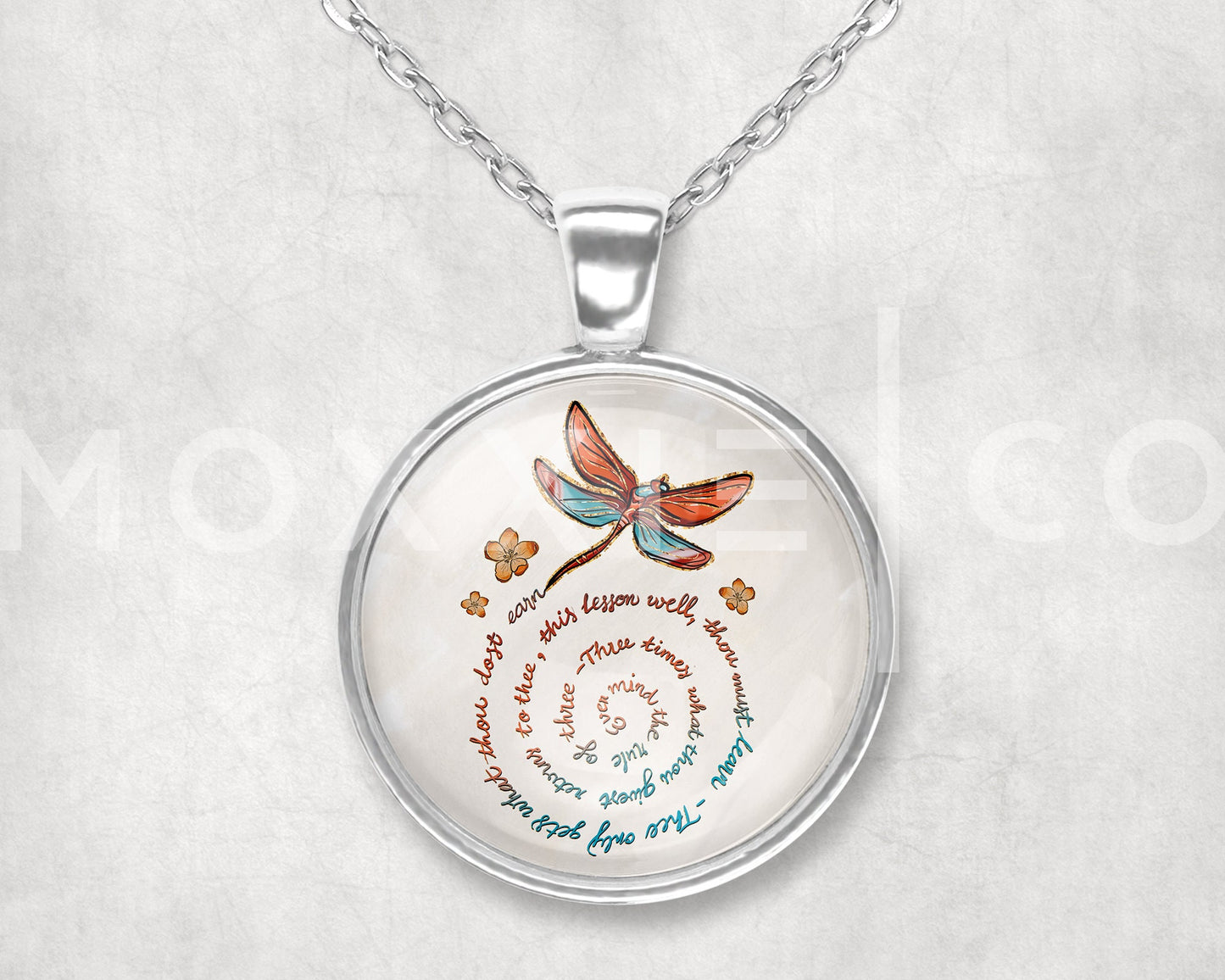 Dragonfly The Rule of Three Mental Health Awareness Pendant Necklace Jewelry // Gifts for Her // Best Friend Gift // Popular Now // Keychain