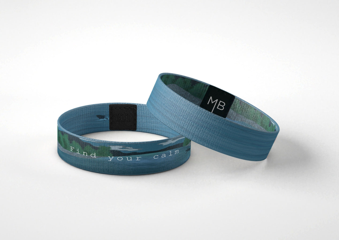 Find Your Calm Motivational Fabric Wristband Reversible Bracelet // Gifts for Her // Gifts for Him / Inspirational Gifts
