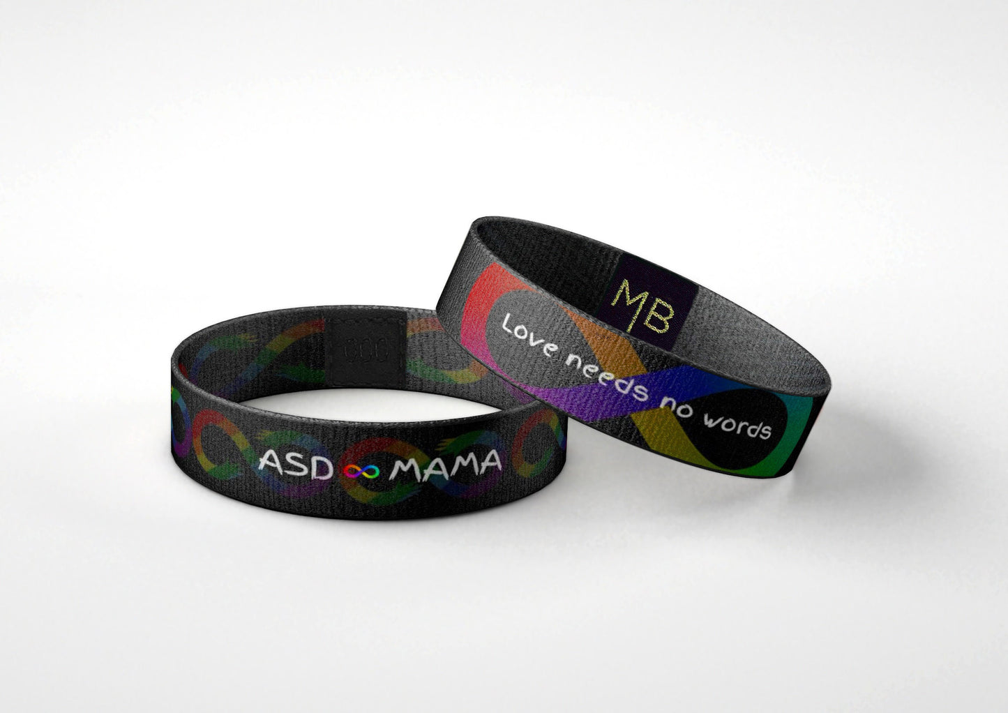 Autism ASD Mama Motivational Awareness Wristband Reversible Bracelet // Gifts for Her // Inspirational Gifts // Love Needs No Words