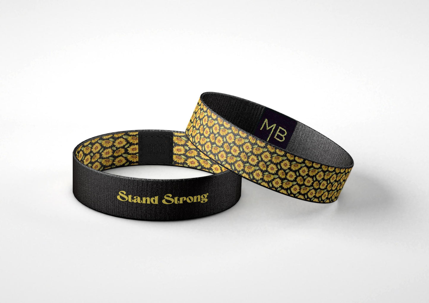 Stand Strong sunflowers wristband // Motivational Wristband Bracelet // Gifts for Her // Gifts for Him // Inspirational Gifts