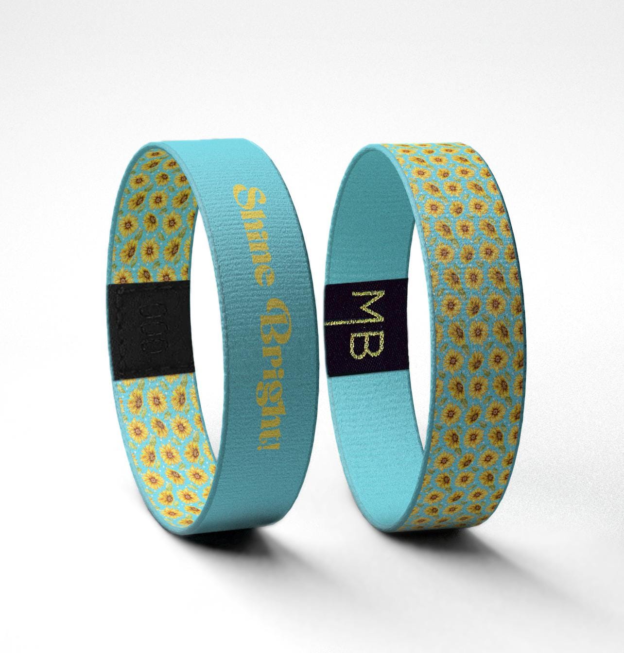 Shine Bright sunflower wristband // Motivational Wristband Bracelet // Gifts for Her // Gifts for Him // Inspirational Gifts