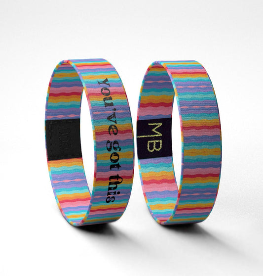 You've Got This inspirational reversible wristband bracelet // mental health jewelry// woven wristband // gift for her // gift for friend
